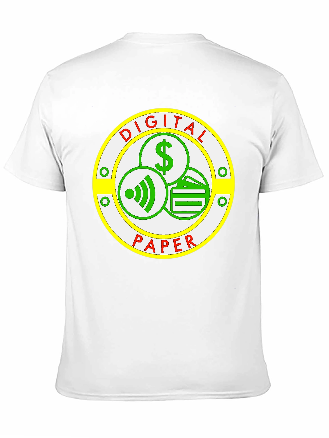 Digital Paper T-Shirt - Modern Finance Design