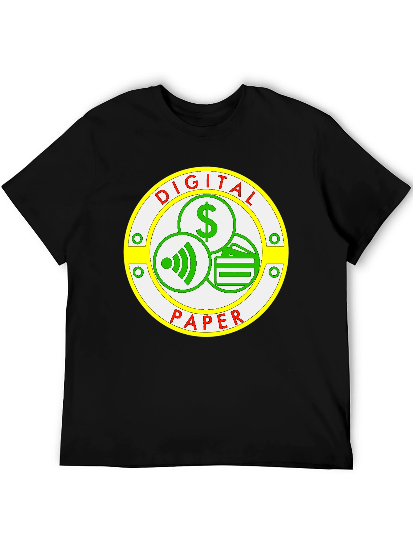 Digital Paper T-Shirt - Modern Finance Design