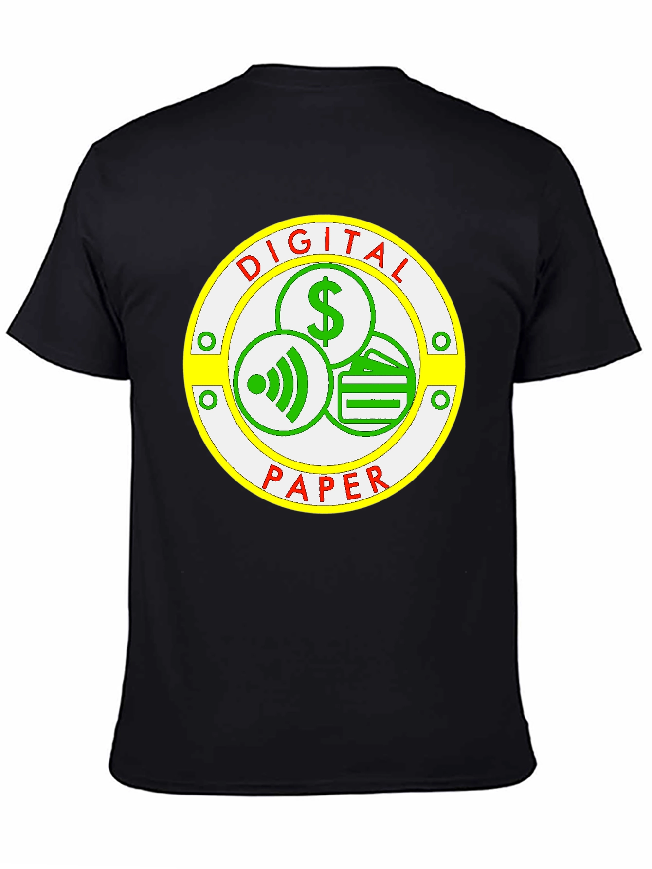 Digital Paper T-Shirt - Modern Finance Design