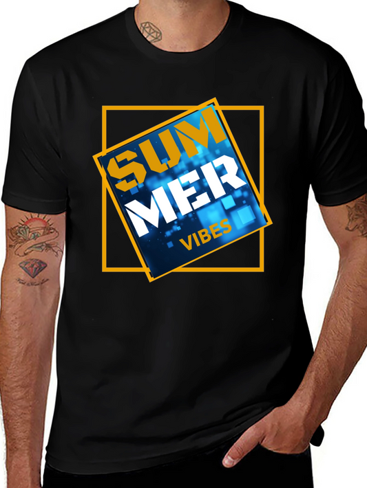 Summer Vibes Graphic Tee - Black