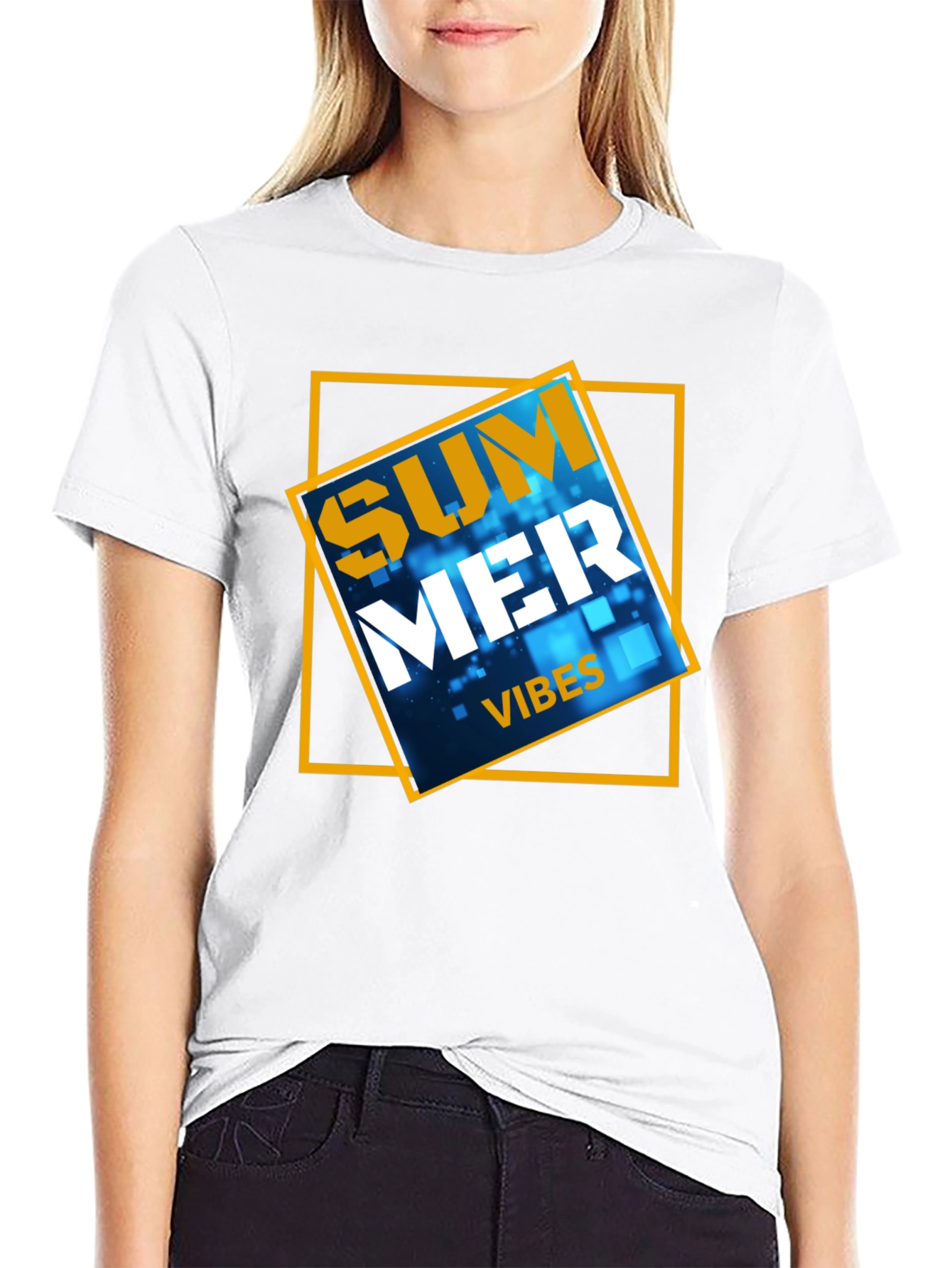 Summer Vibes Graphic Tee - Black