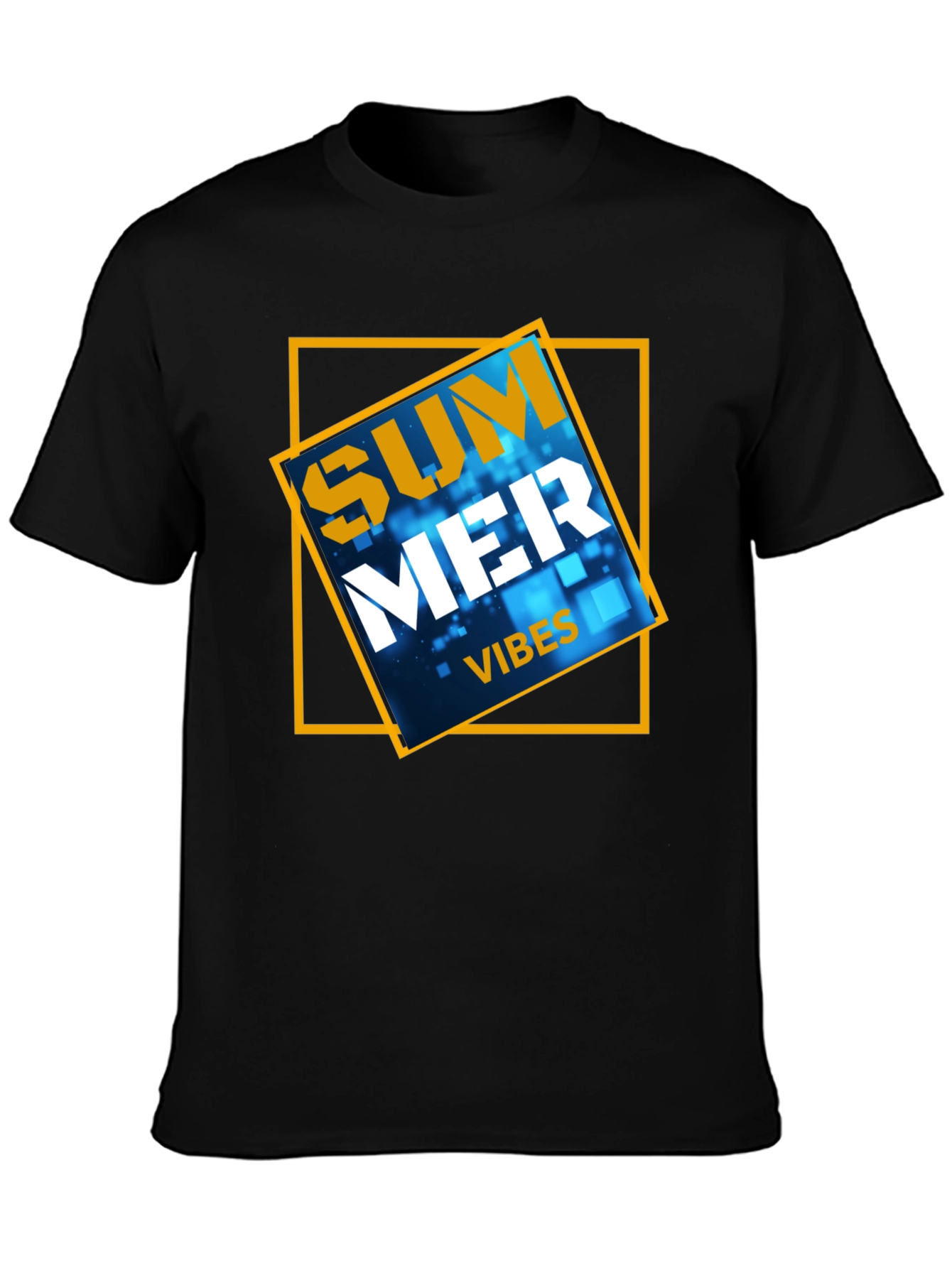 Summer Vibes Graphic Tee - Black
