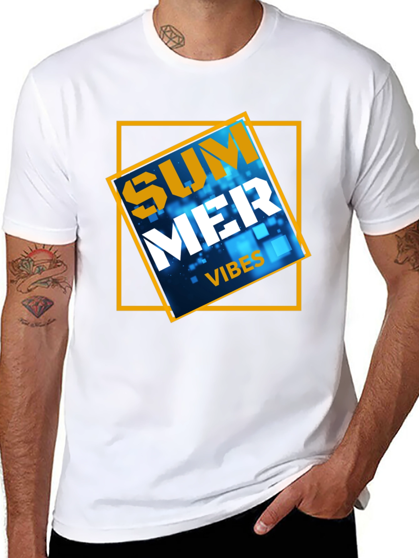 Summer Vibes Graphic Tee - Black