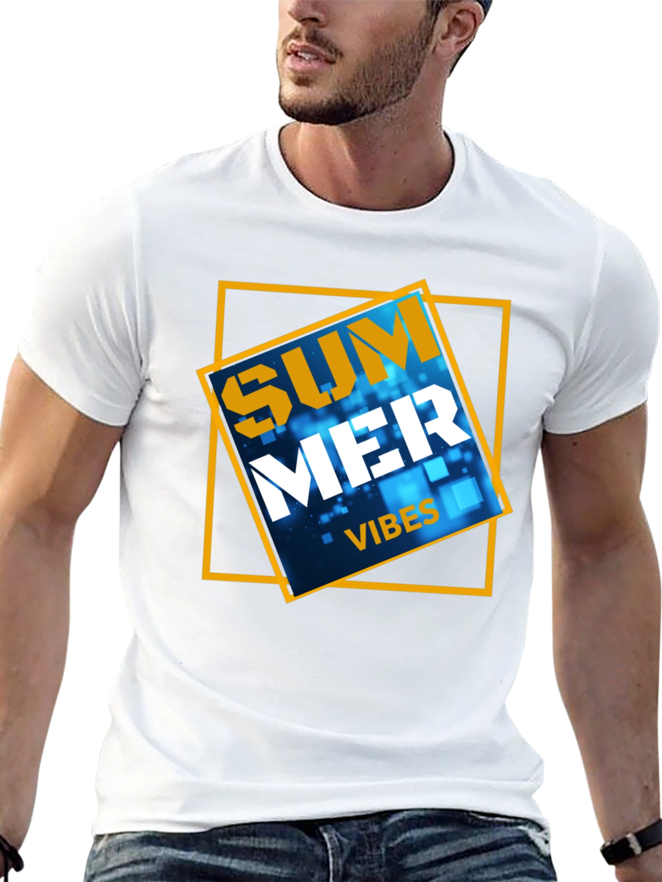 Summer Vibes Graphic Tee - Black