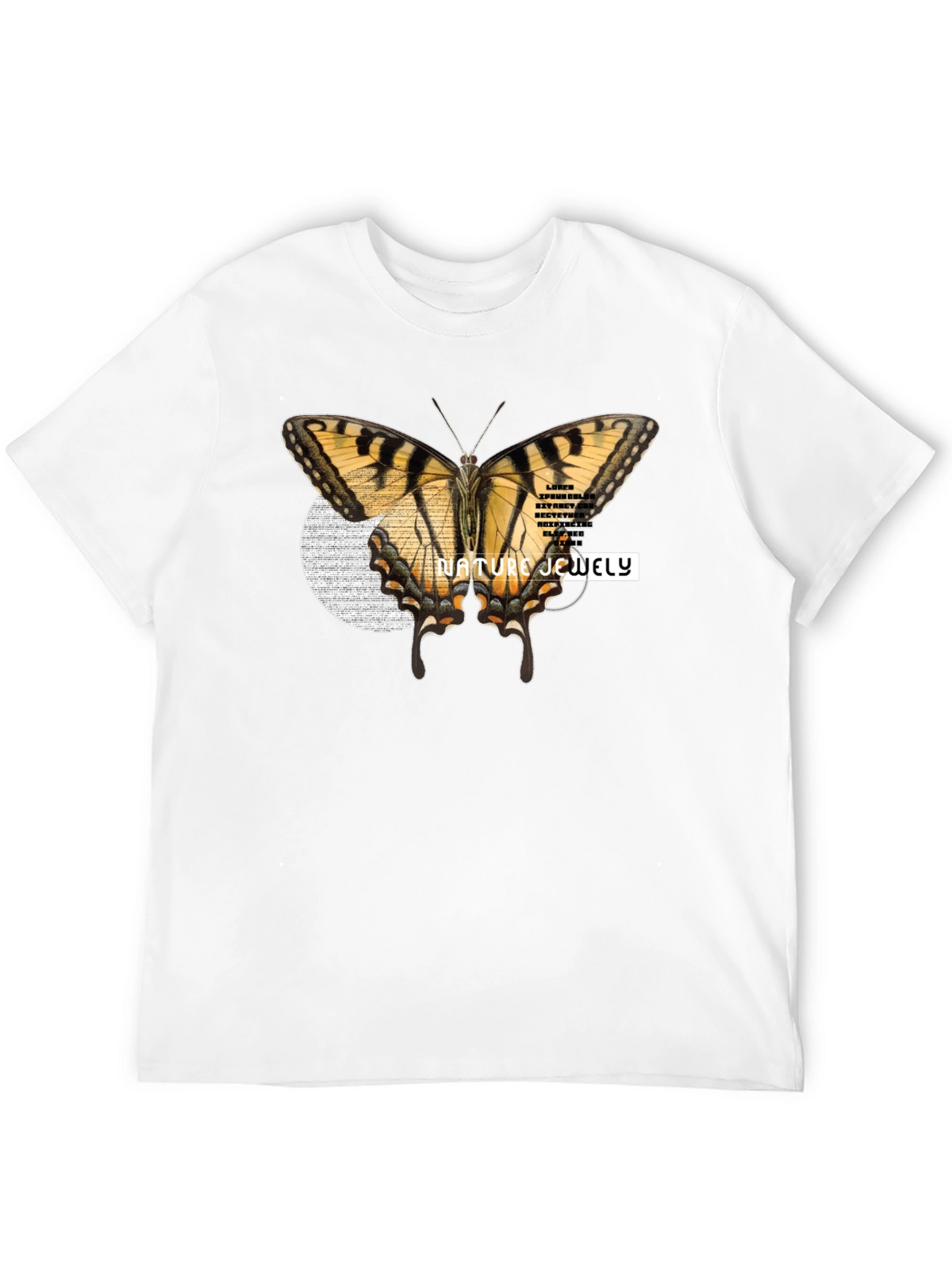 Nature Jewelry Butterfly Graphic T-Shirt