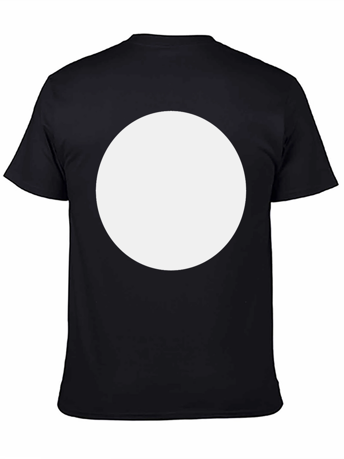 Mens Basic Black Crew Neck T-Shirt