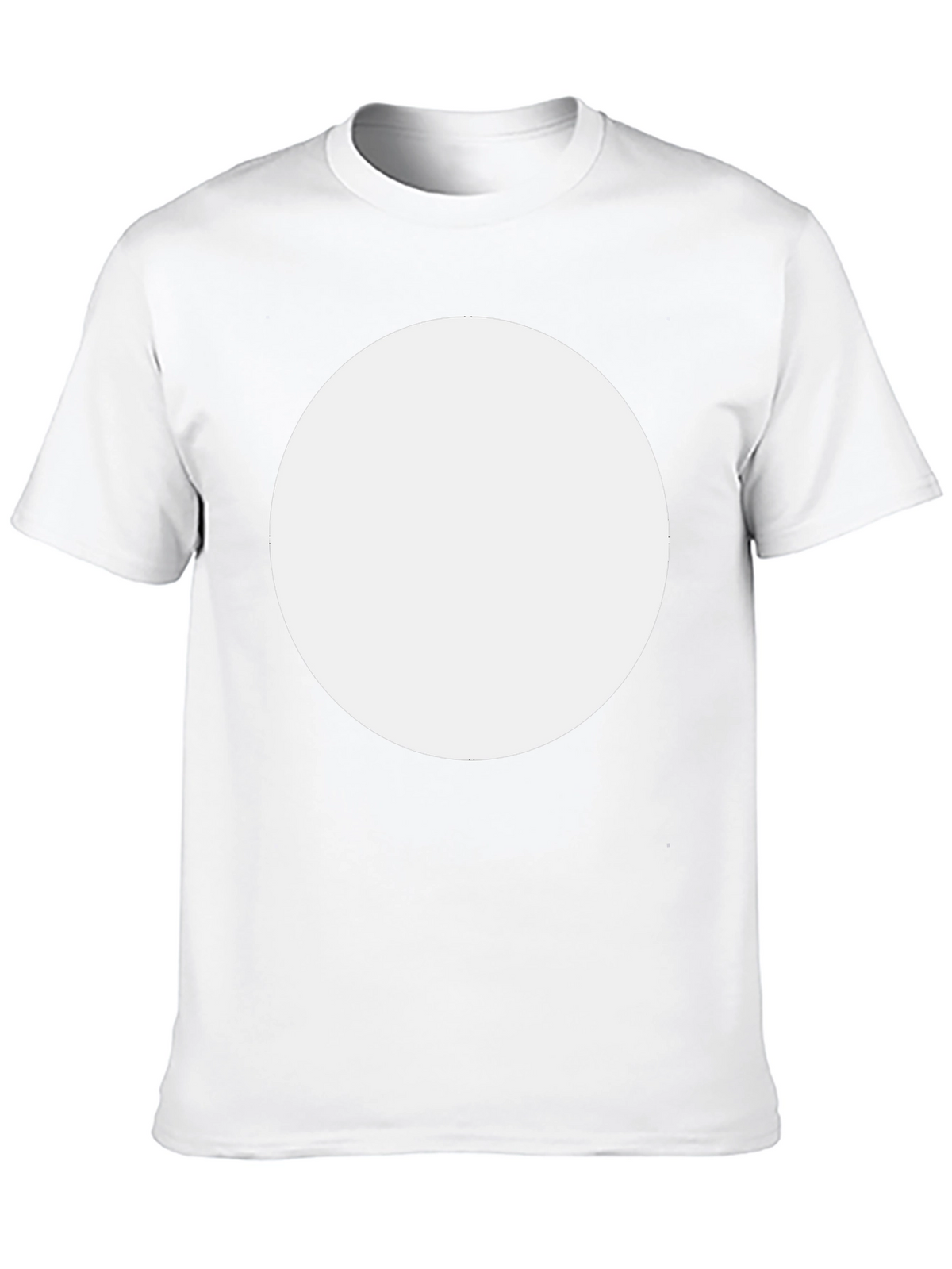 Mens Basic Black Crew Neck T-Shirt