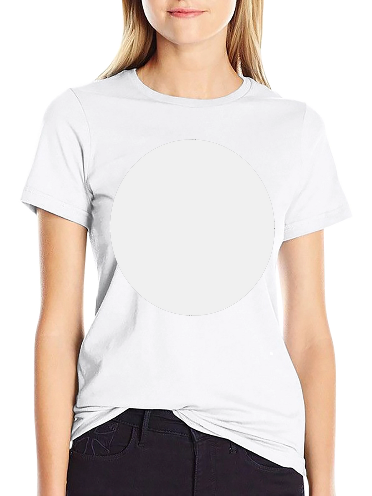 Mens Basic Black Crew Neck T-Shirt