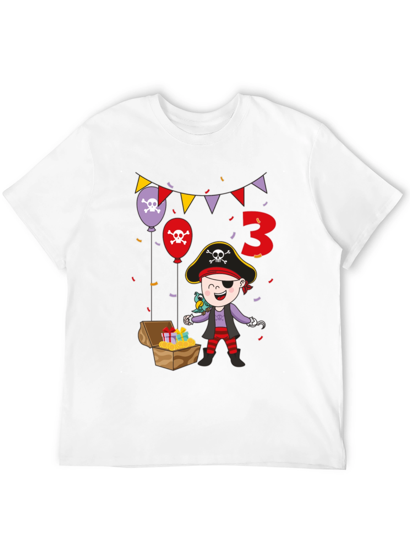 Pirate 3rd Birthday T-Shirt - Black