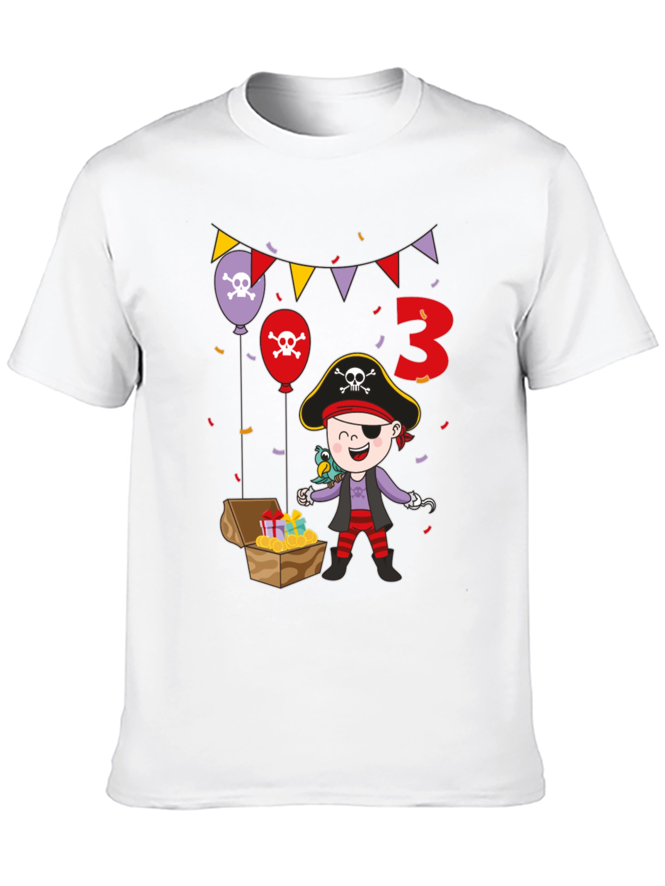 Pirate 3rd Birthday T-Shirt - Black