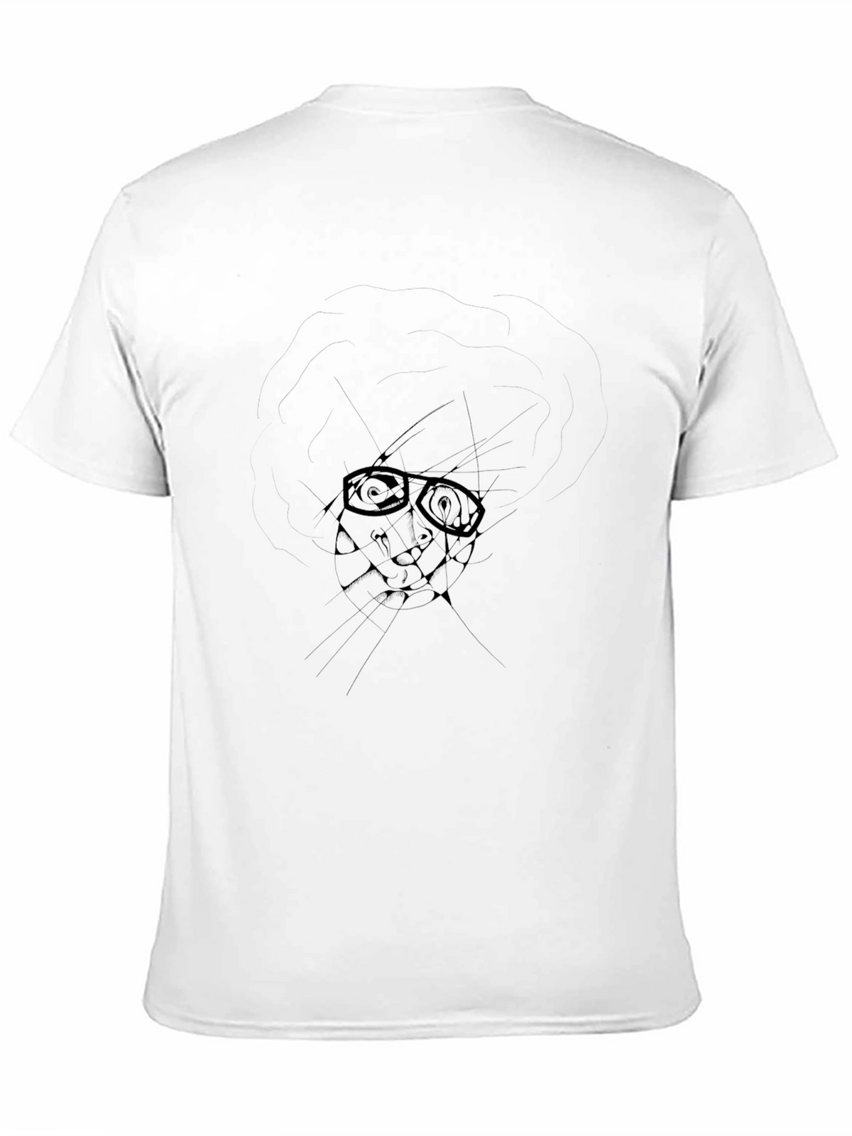 Nerdy Sketch Graphic Tee - Black Cotton Blend