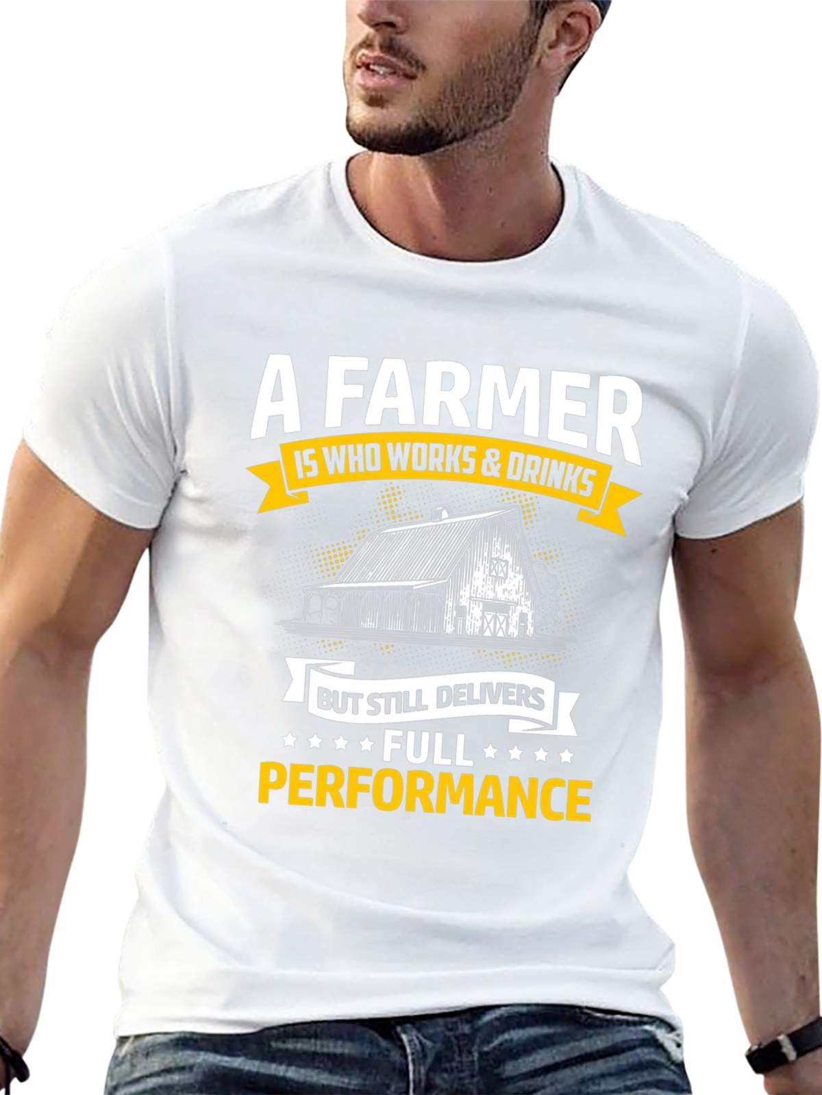 Farmer Works & Drinks T-Shirt