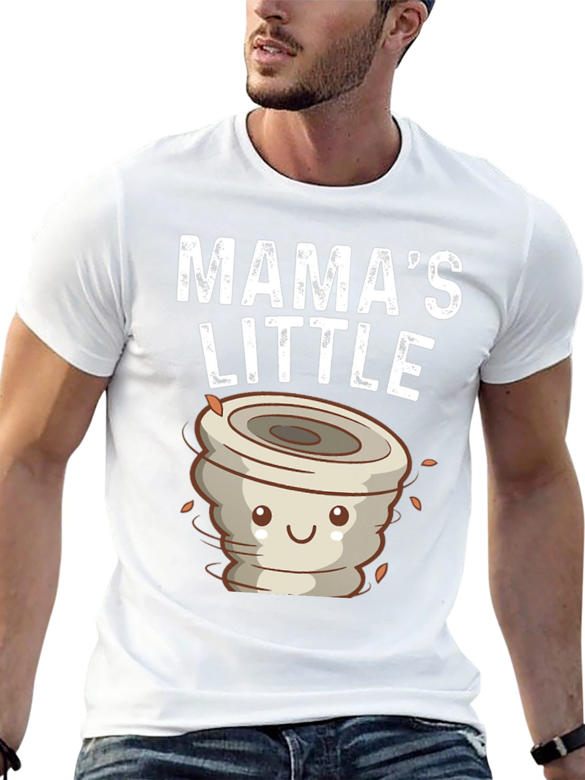 Mamas Little Tornado Black Graphic Tee