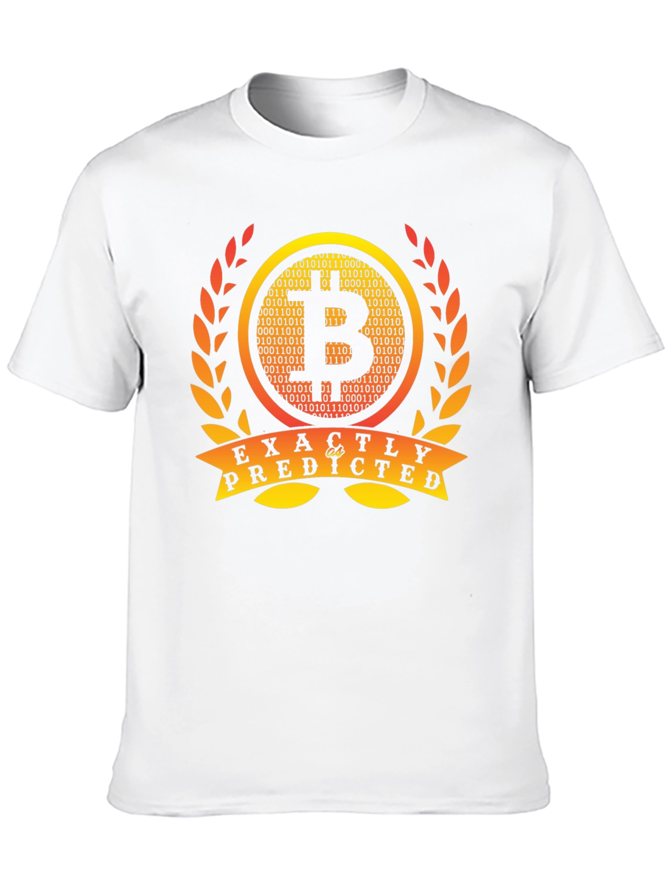 Bitcoin Exactly Predicted Black T-Shirt Crypto Tee