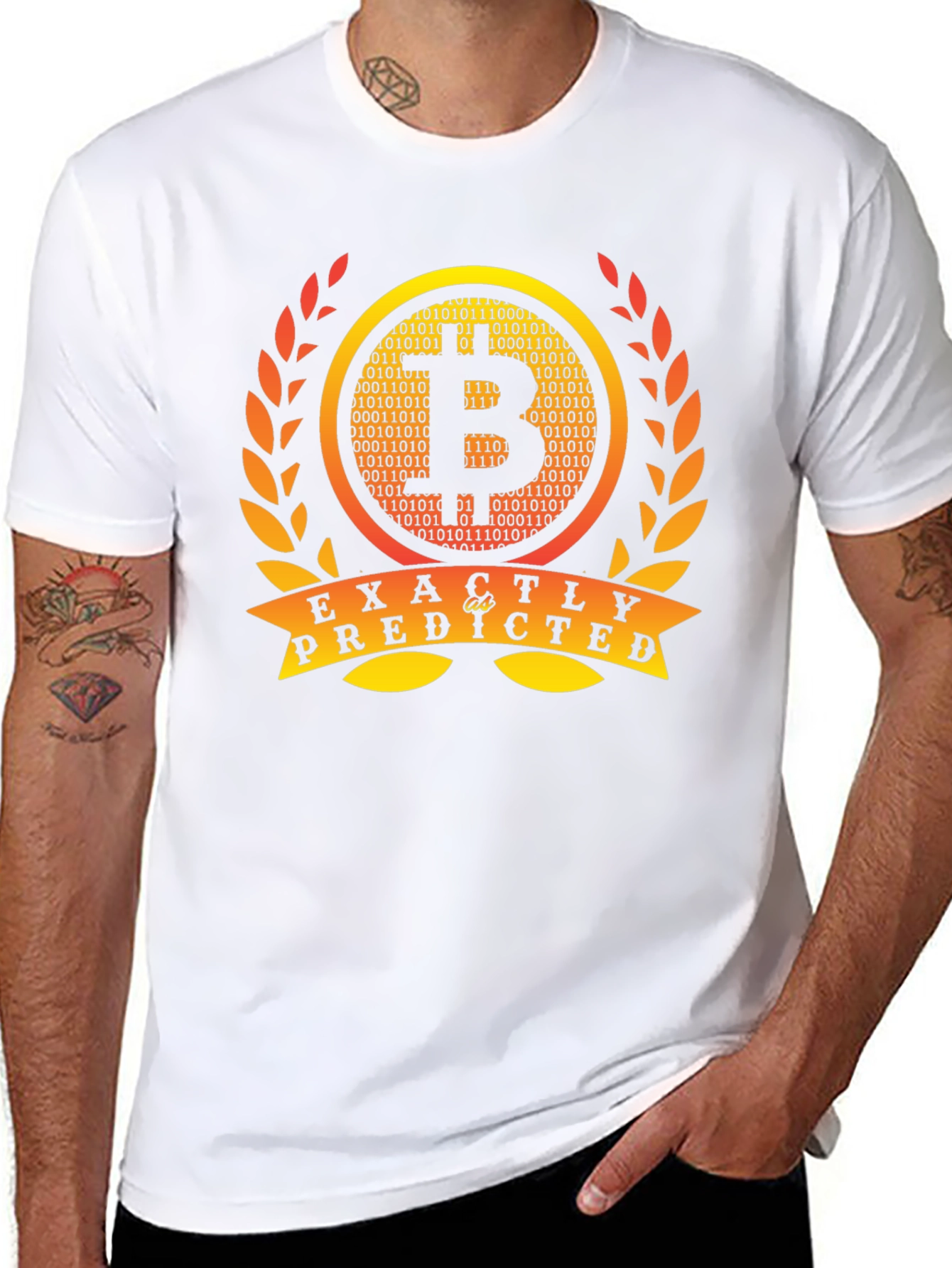Bitcoin Exactly Predicted Black T-Shirt Crypto Tee