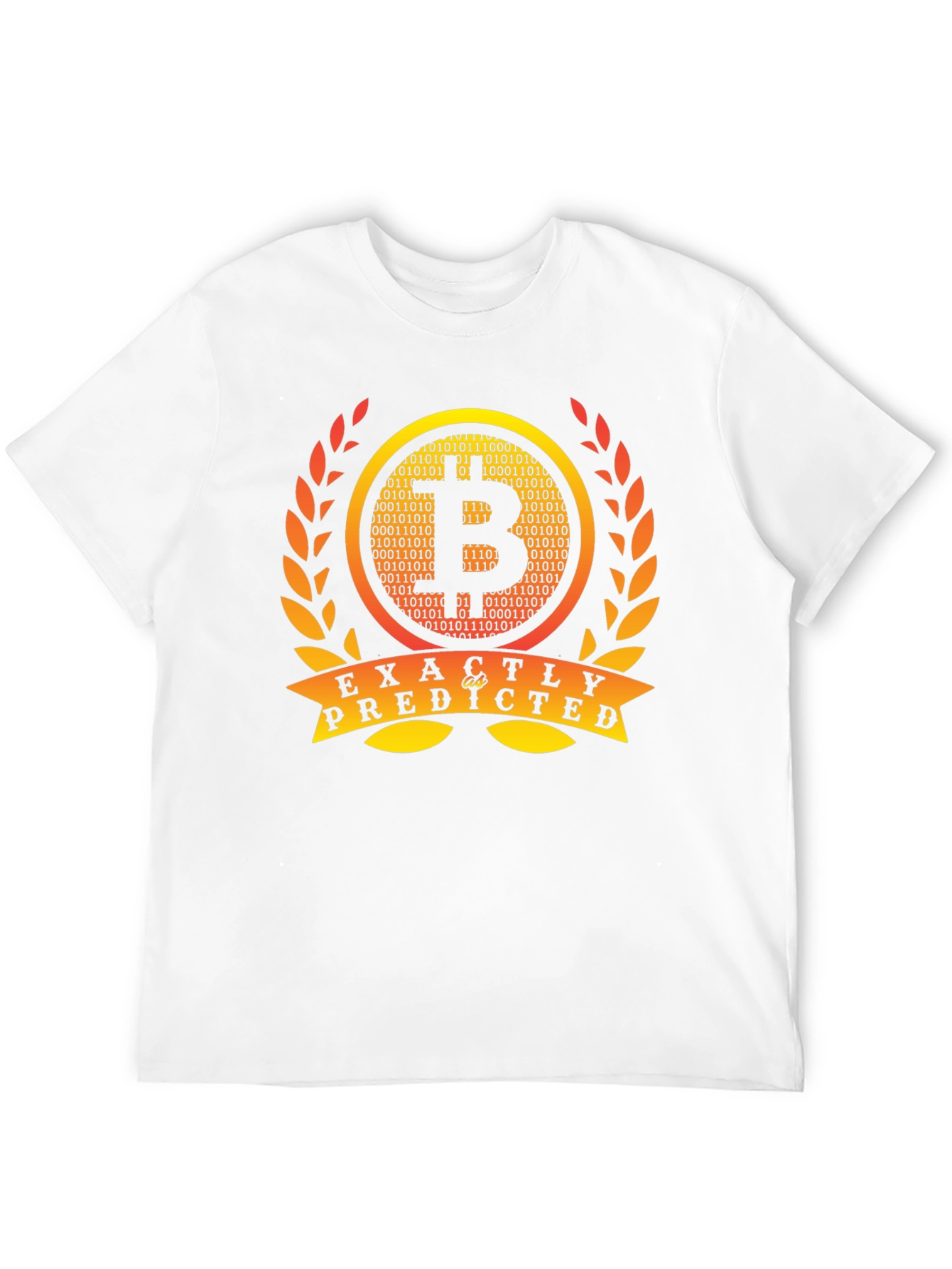 Bitcoin Exactly Predicted Black T-Shirt Crypto Tee