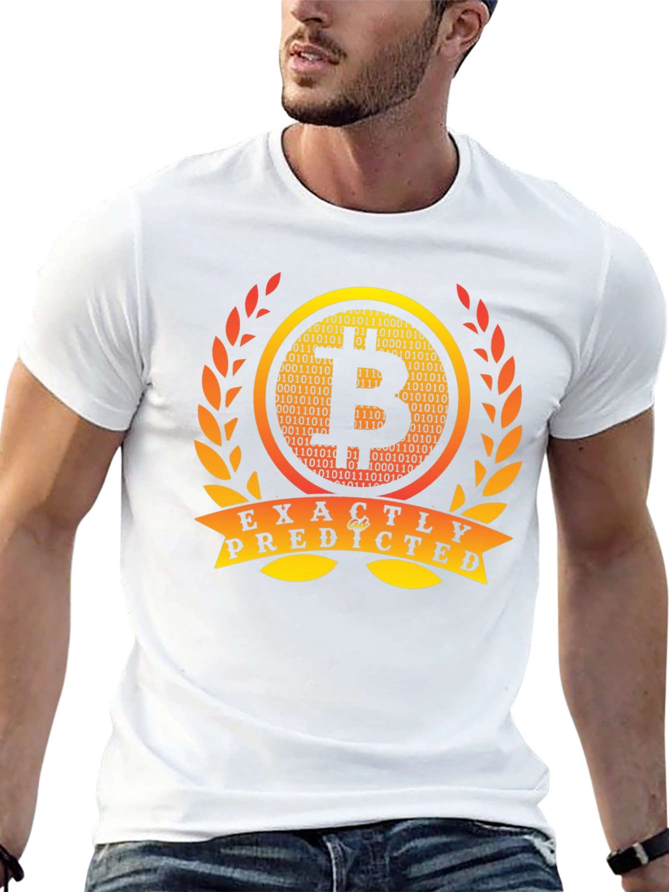 Bitcoin Exactly Predicted Black T-Shirt Crypto Tee