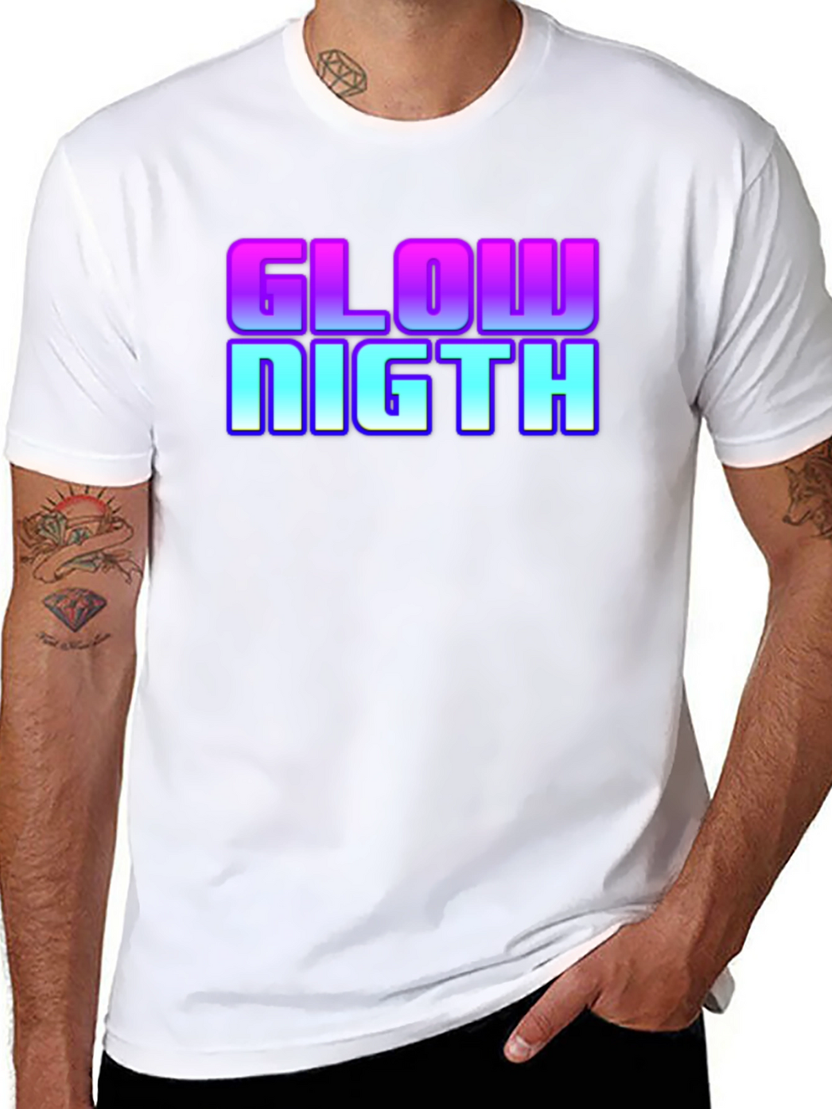 Glow Night Retro T-Shirt