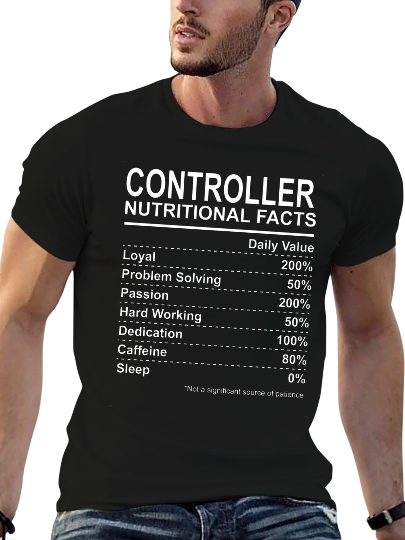 Controller Nutritional Facts T-Shirt - Funny Gaming Tee