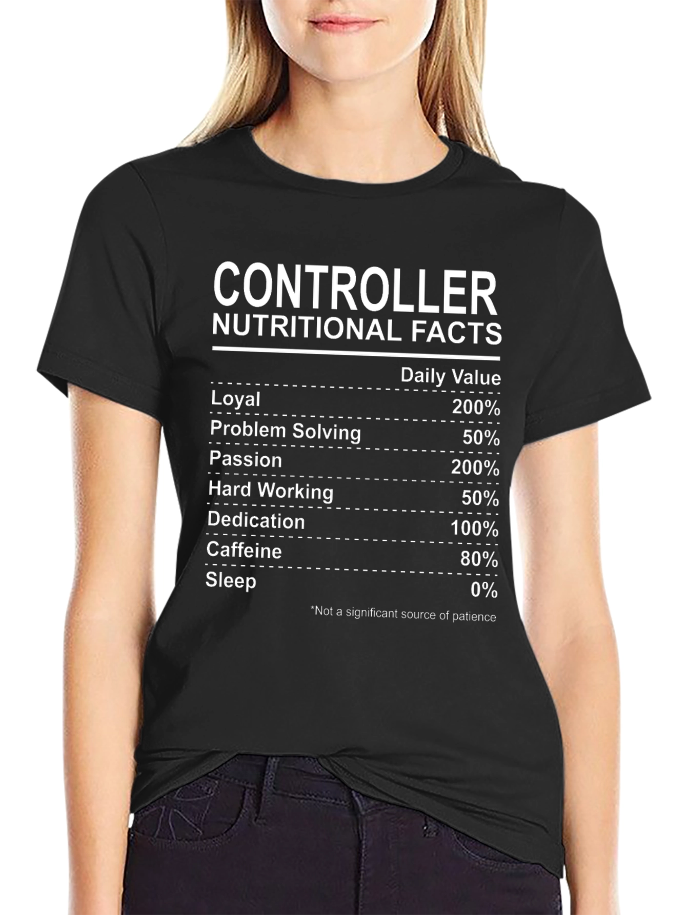 Controller Nutritional Facts T-Shirt - Funny Gaming Tee