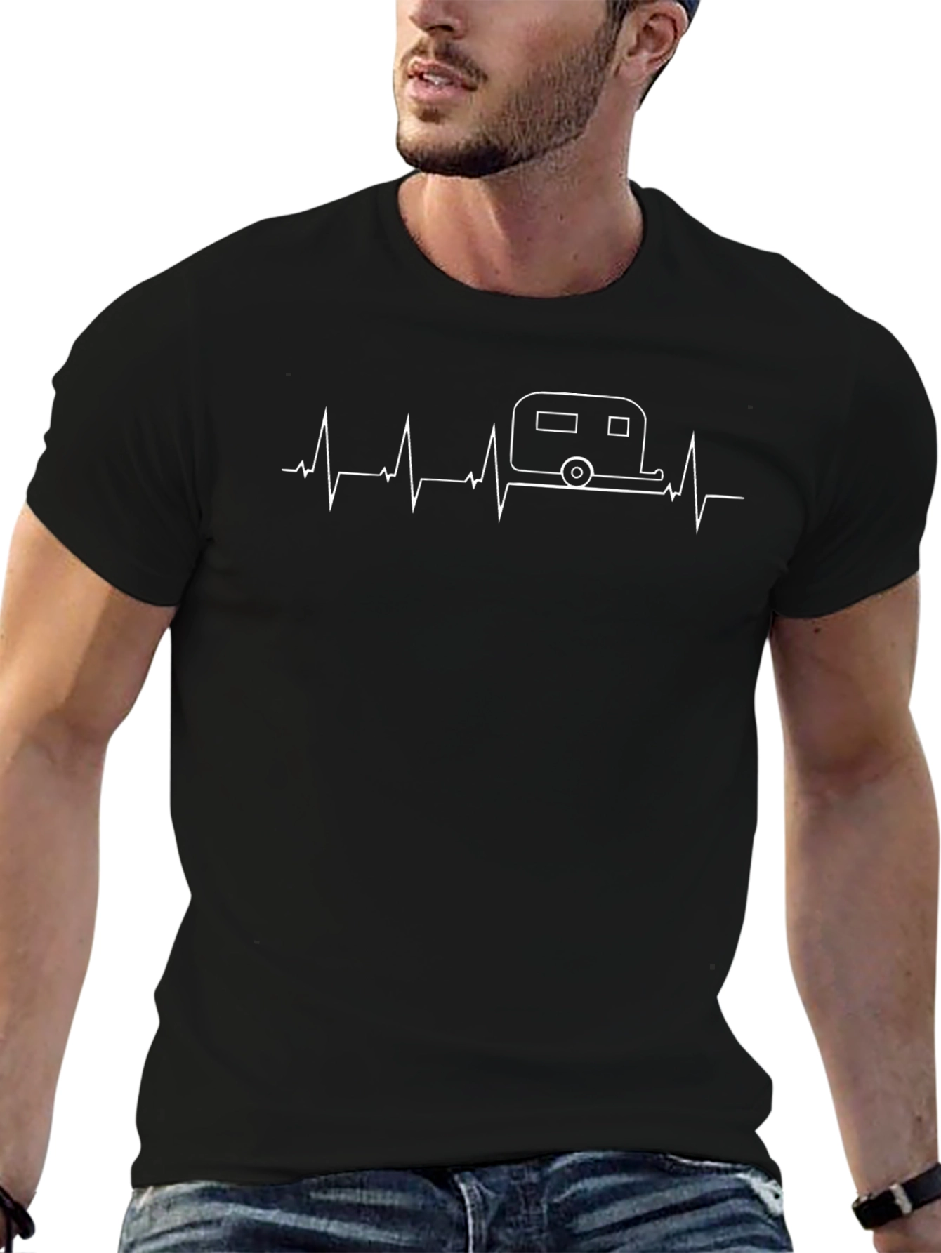RV Heartbeat T-Shirt - Camping Life Tee