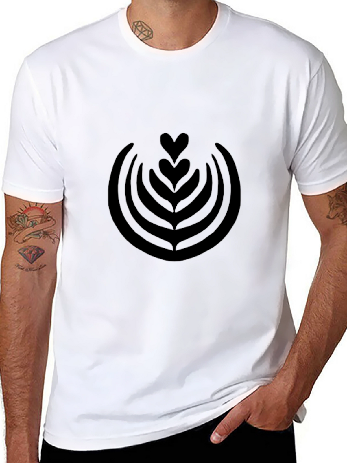 Latte Art Graphic Tee - Stylish & Comfortable