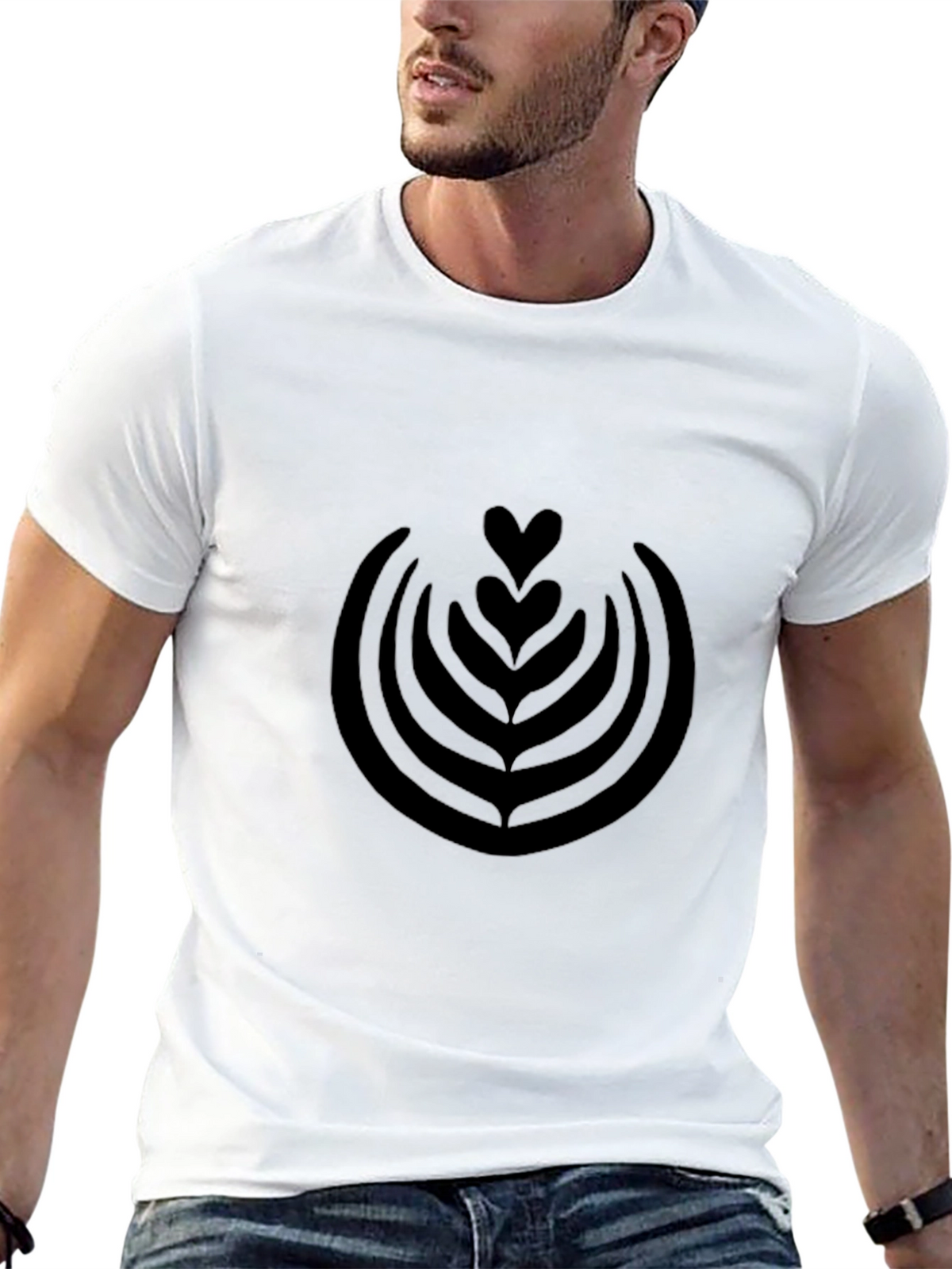Latte Art Graphic Tee - Stylish & Comfortable