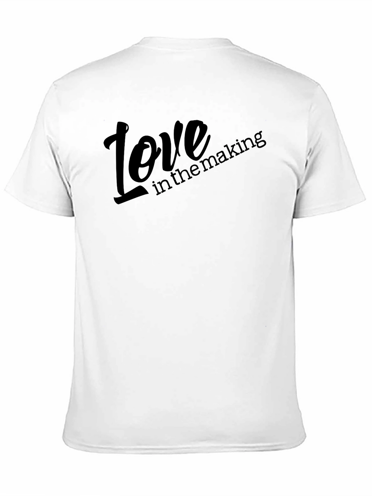 Love in the Making - Stylish Black T-Shirt