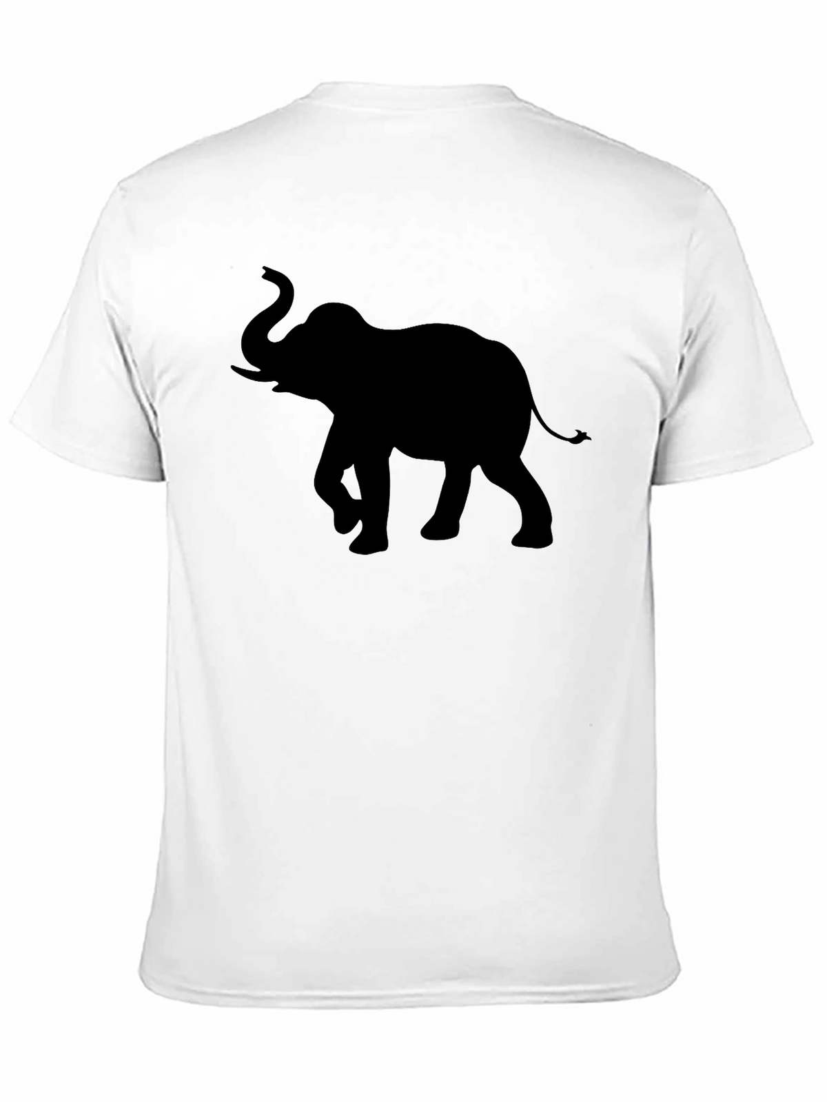 Elephant Silhouette Graphic Print Tee