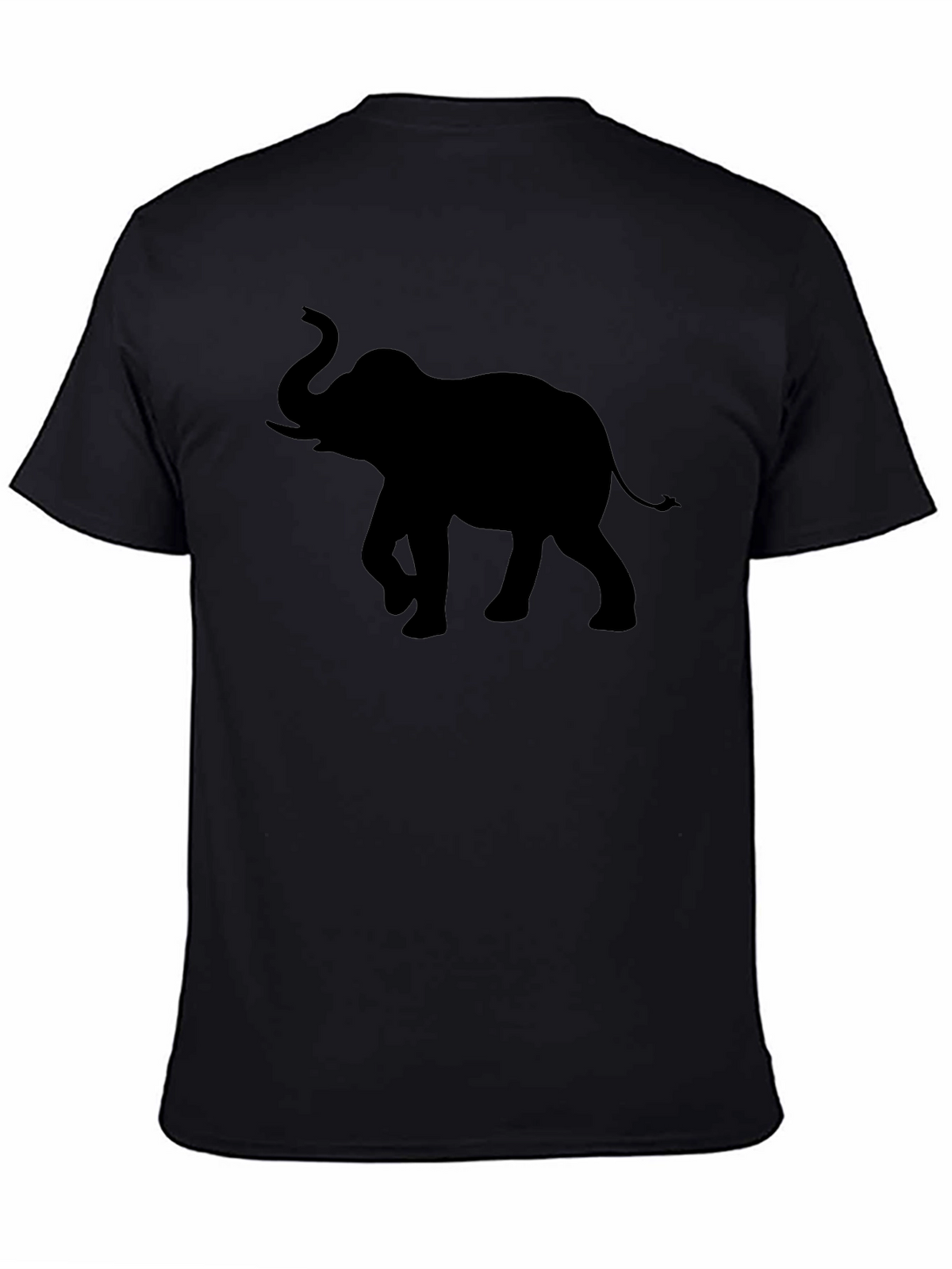 Elephant Silhouette Graphic Print Tee