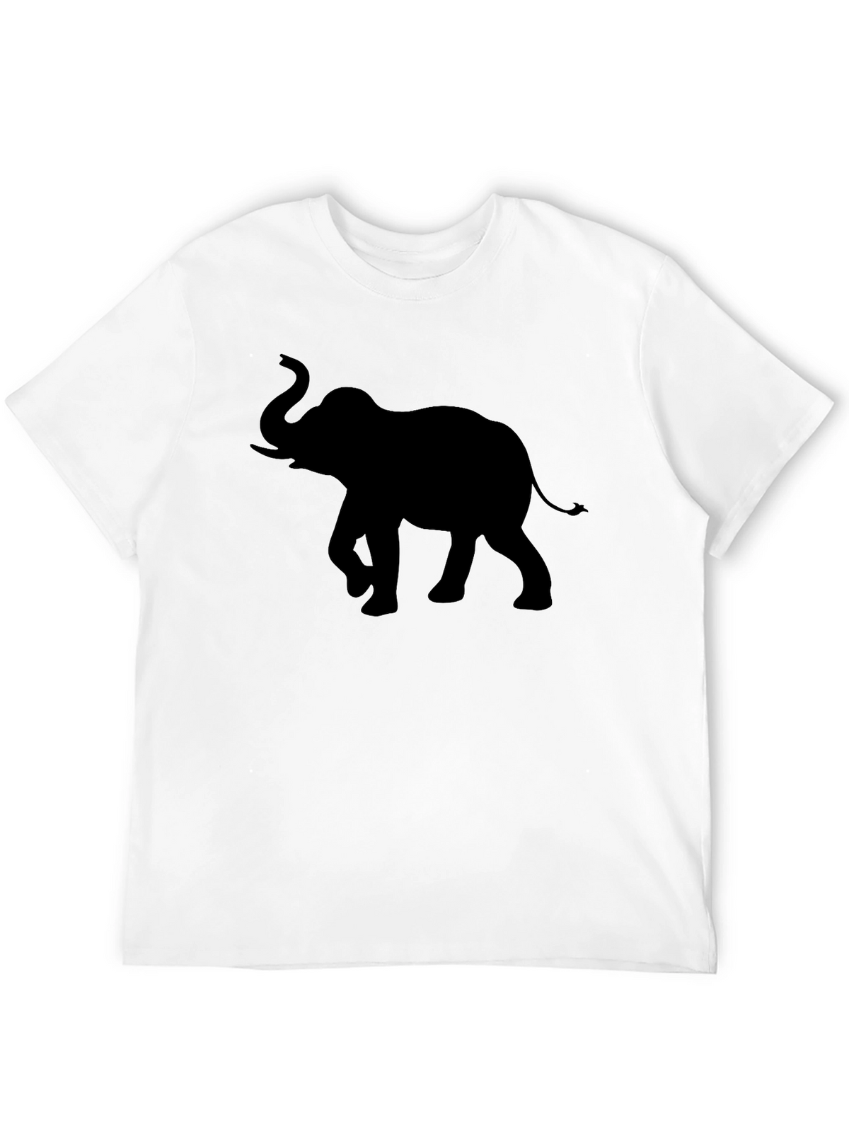 Elephant Silhouette Graphic Print Tee