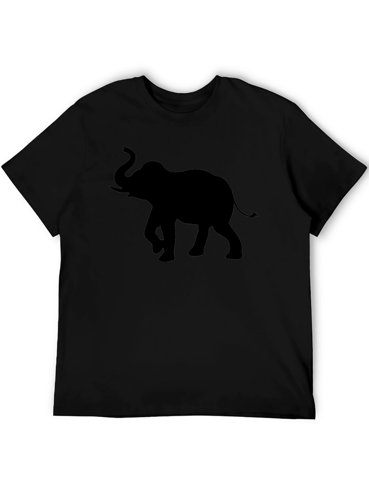Elephant Silhouette Graphic Print Tee