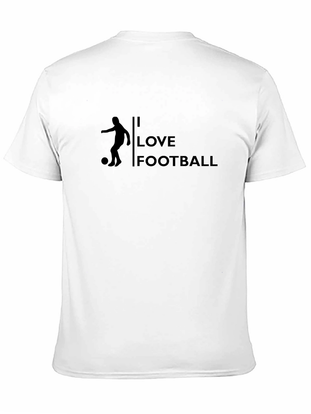I Love Football Graphic Tee - Black