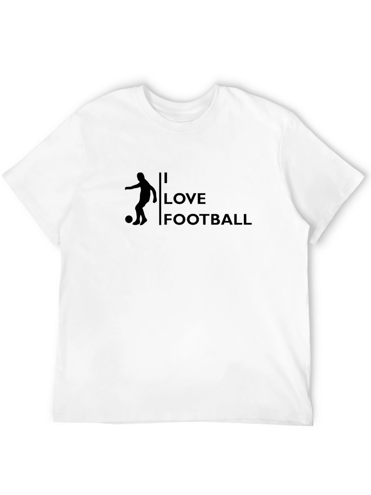 I Love Football Graphic Tee - Black