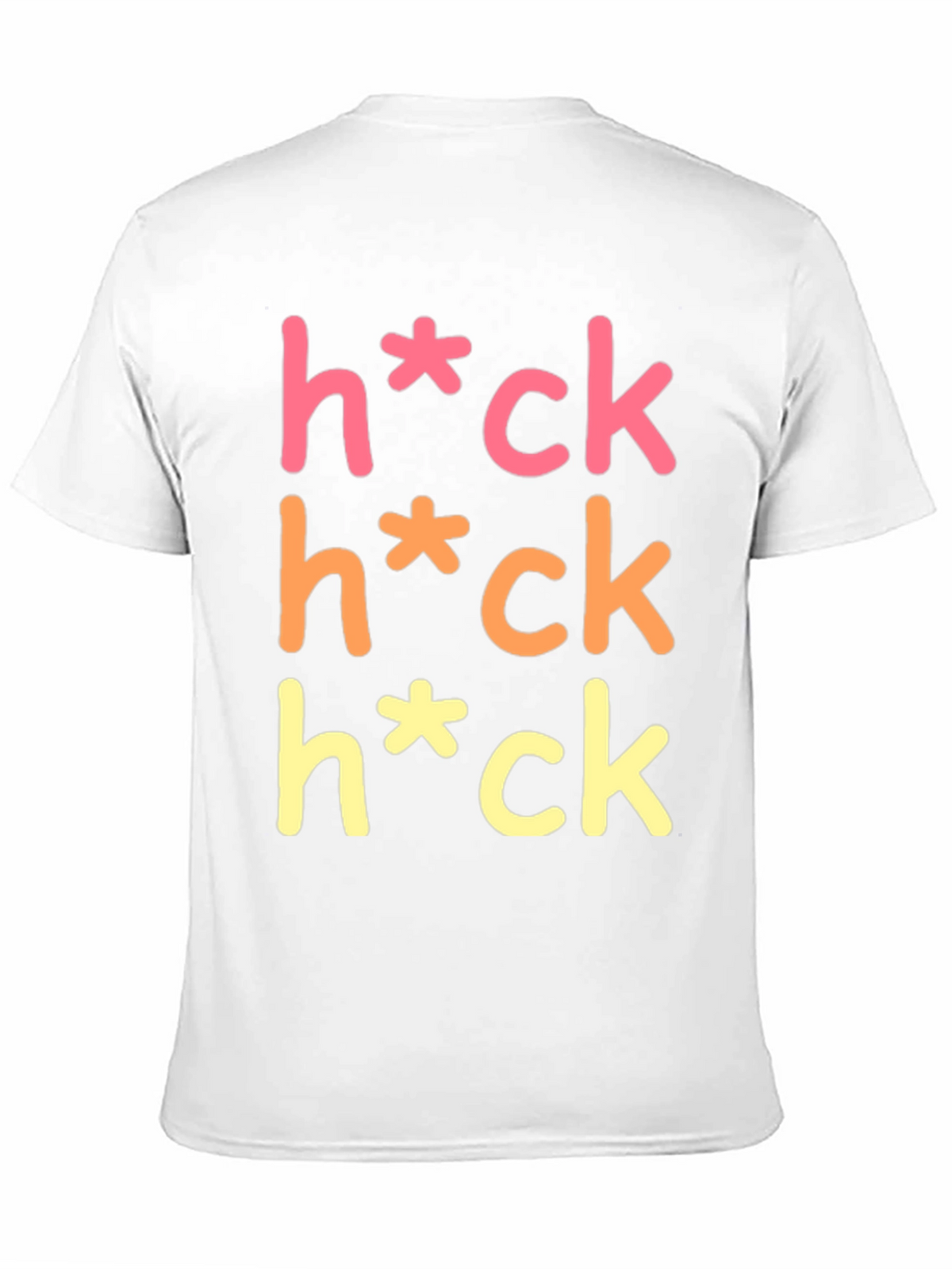 Humorous Graphic Tee - Heck Censored T-Shirt