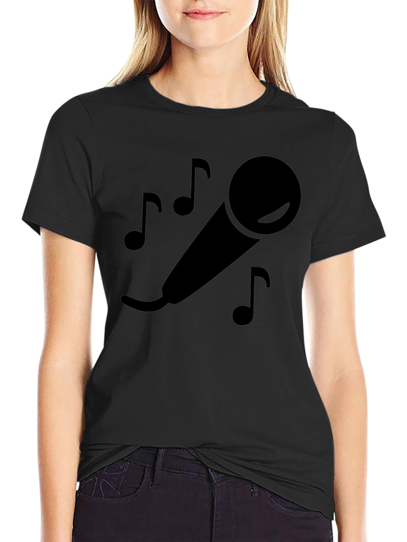 Karaoke King Black Graphic Tee