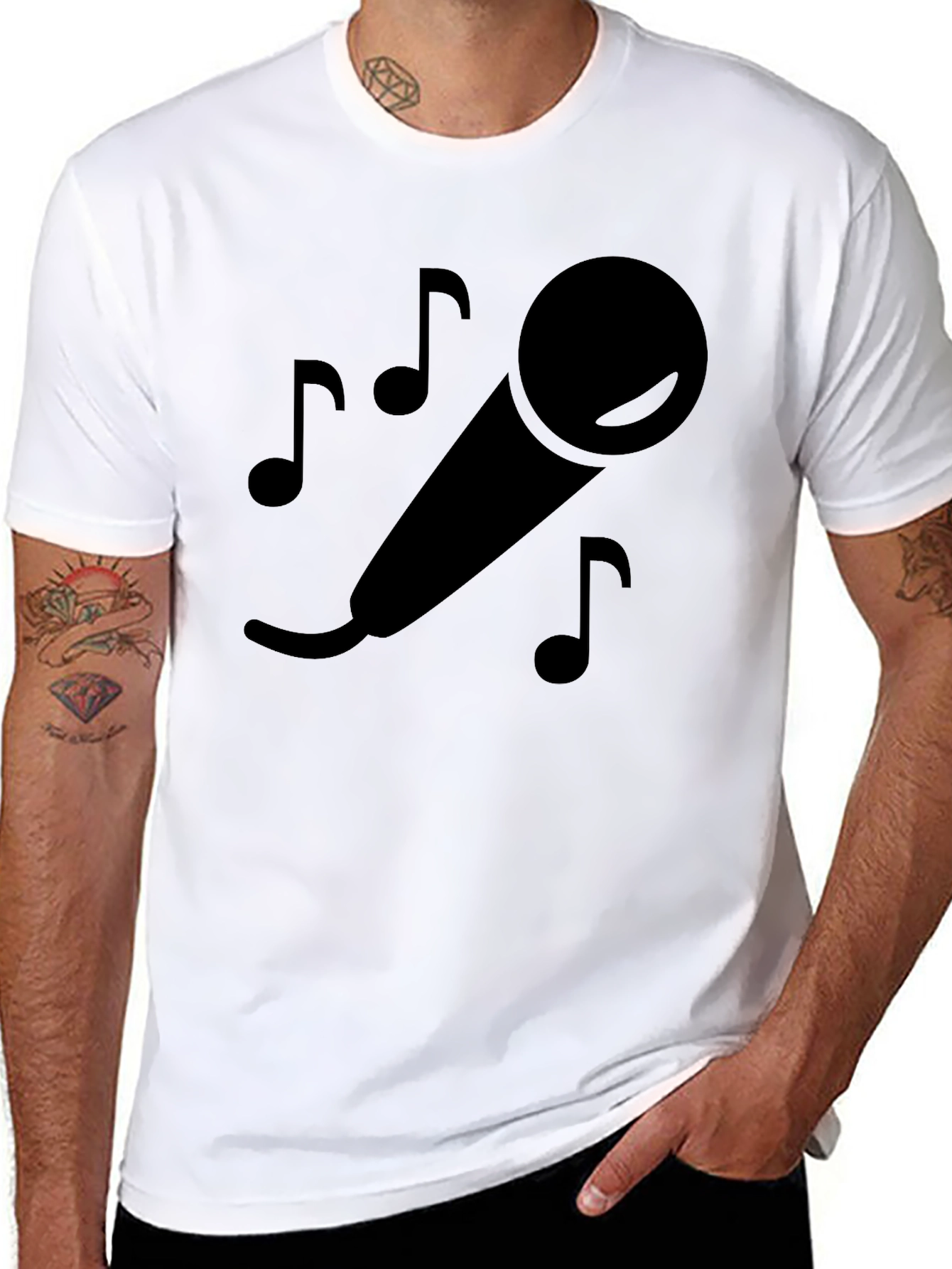 Karaoke King Black Graphic Tee