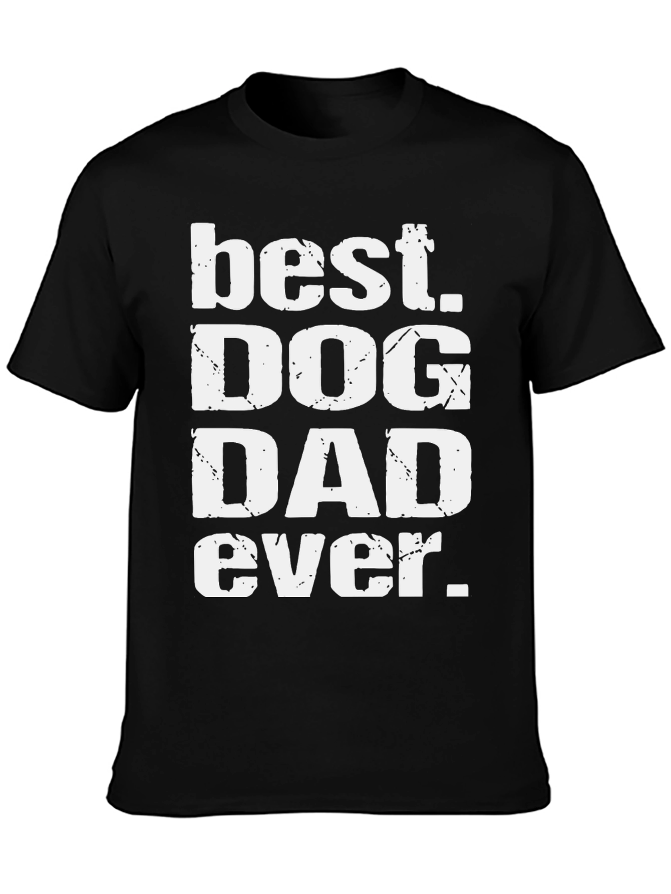 Best Dog Dad Ever Graphic Tee - Black T-Shirt