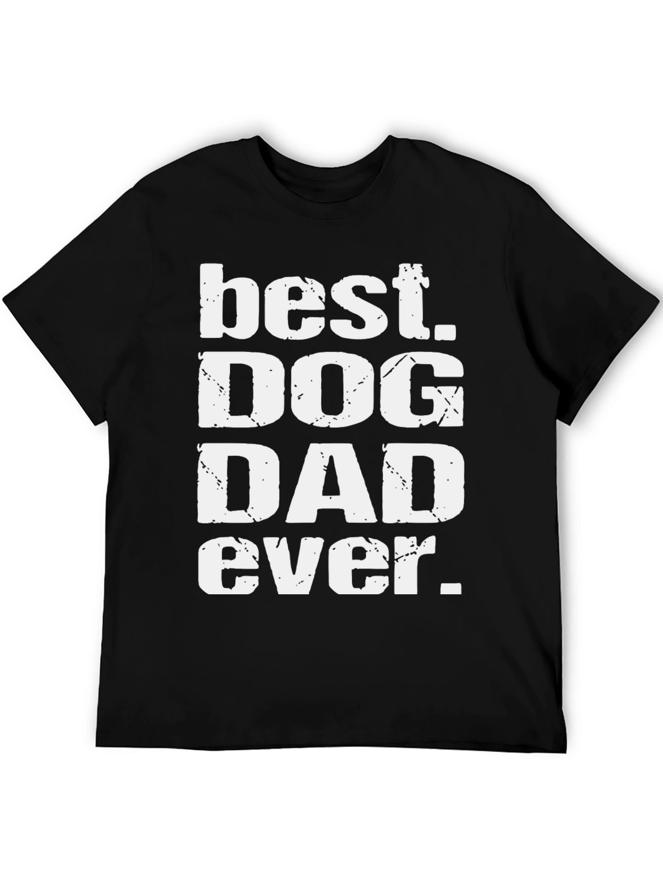 Best Dog Dad Ever Graphic Tee - Black T-Shirt