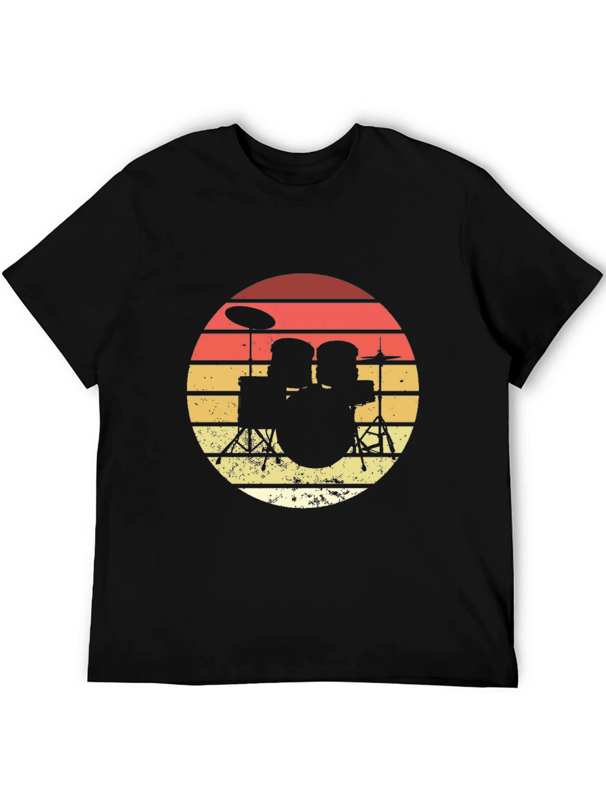 Retro Drum Set Graphic Tee