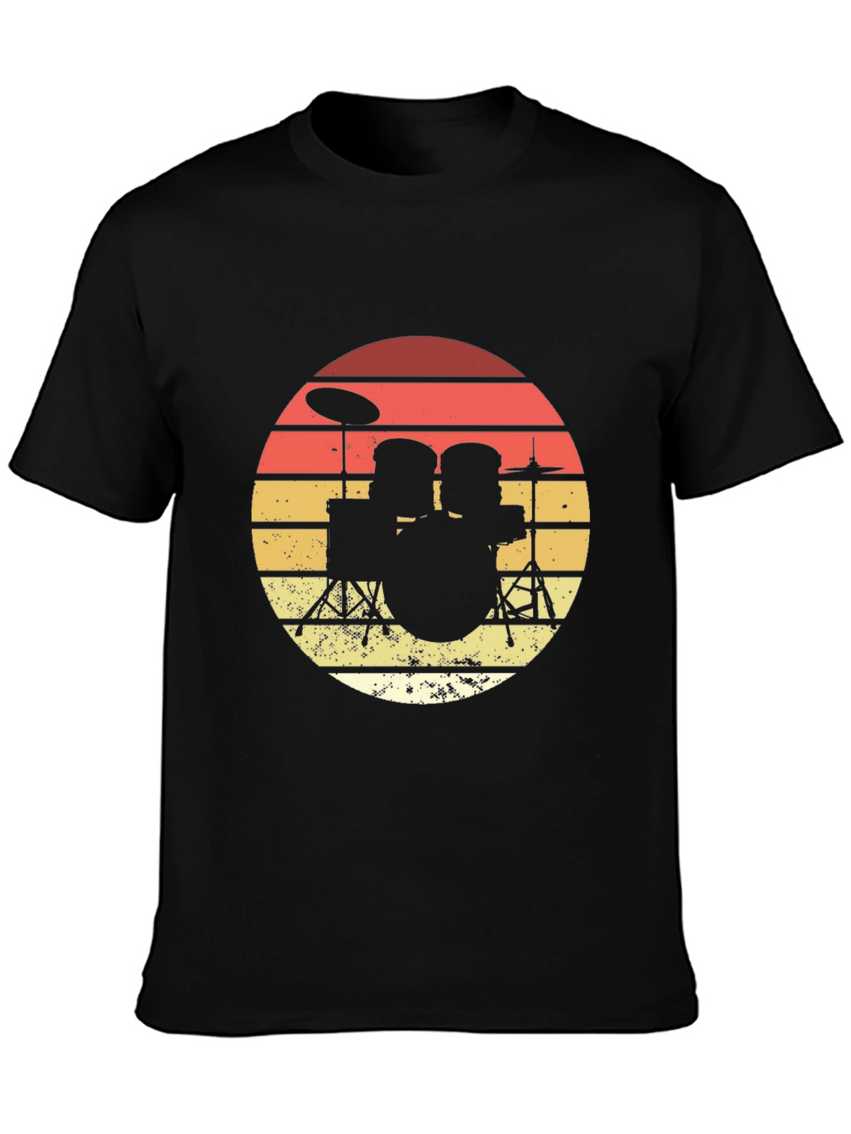 Retro Drum Set Graphic Tee