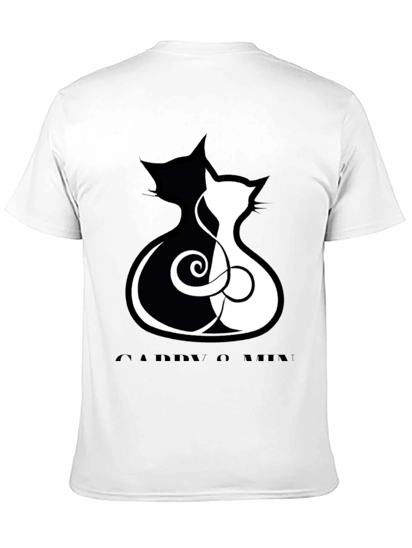 Yin Yang Cats Graphic T-Shirt