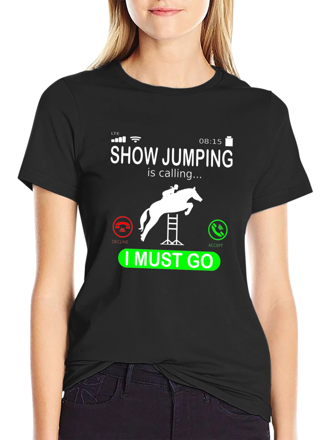 Show Jumping Calling T-Shirt Equestrian Rider Tee
