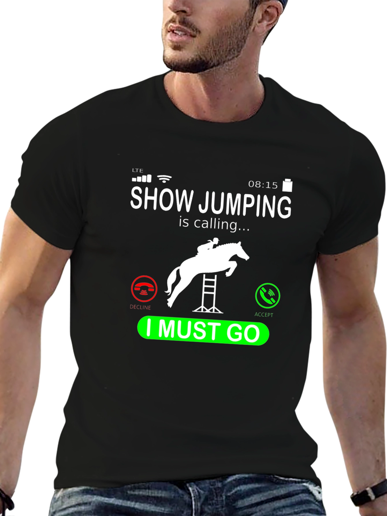 Show Jumping Calling T-Shirt Equestrian Rider Tee