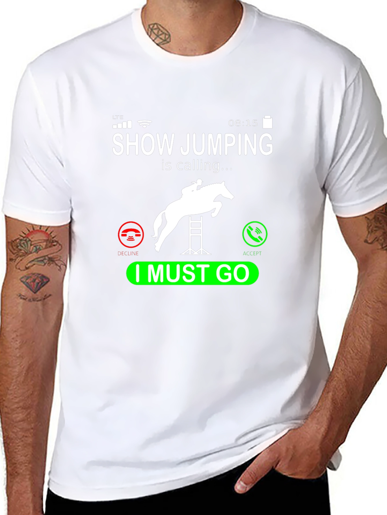 Show Jumping Calling T-Shirt Equestrian Rider Tee
