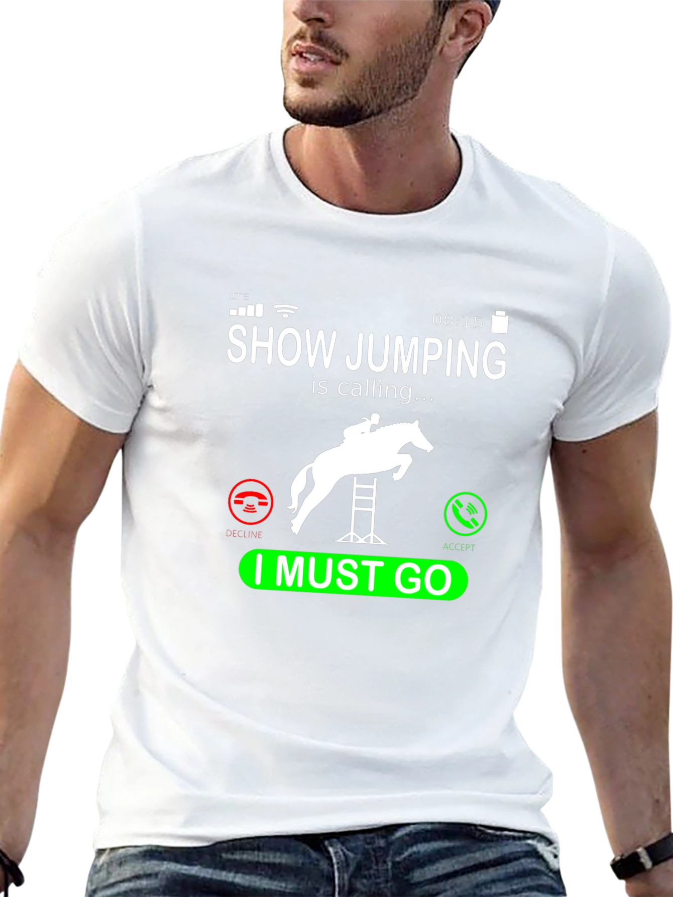 Show Jumping Calling T-Shirt Equestrian Rider Tee