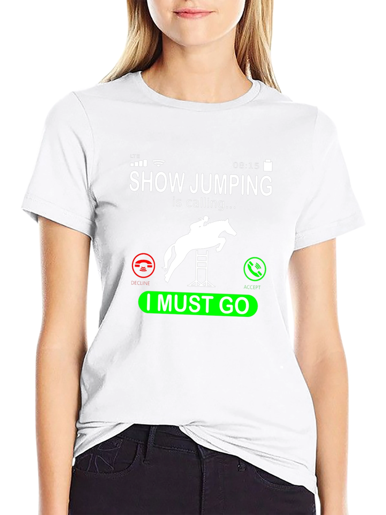 Show Jumping Calling T-Shirt Equestrian Rider Tee