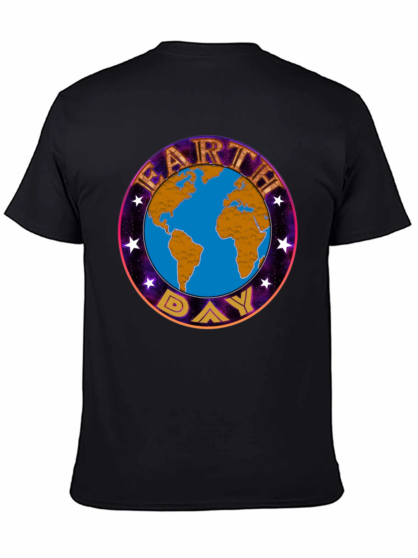 Earth Day Graphic T-Shirt - Black