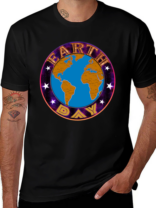 Earth Day Graphic T-Shirt - Black