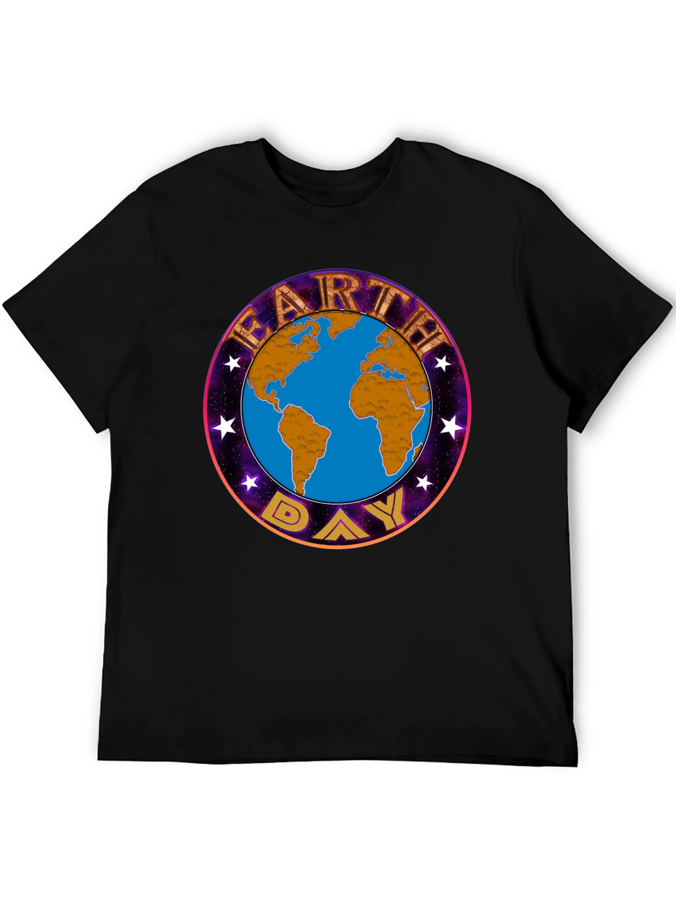 Earth Day Graphic T-Shirt - Black